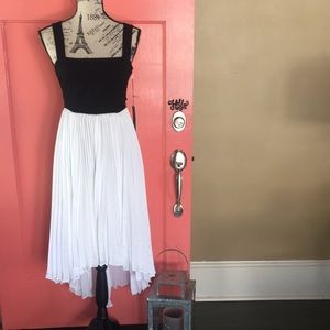 Jennifer Lopez Black & White Hi Lo dress